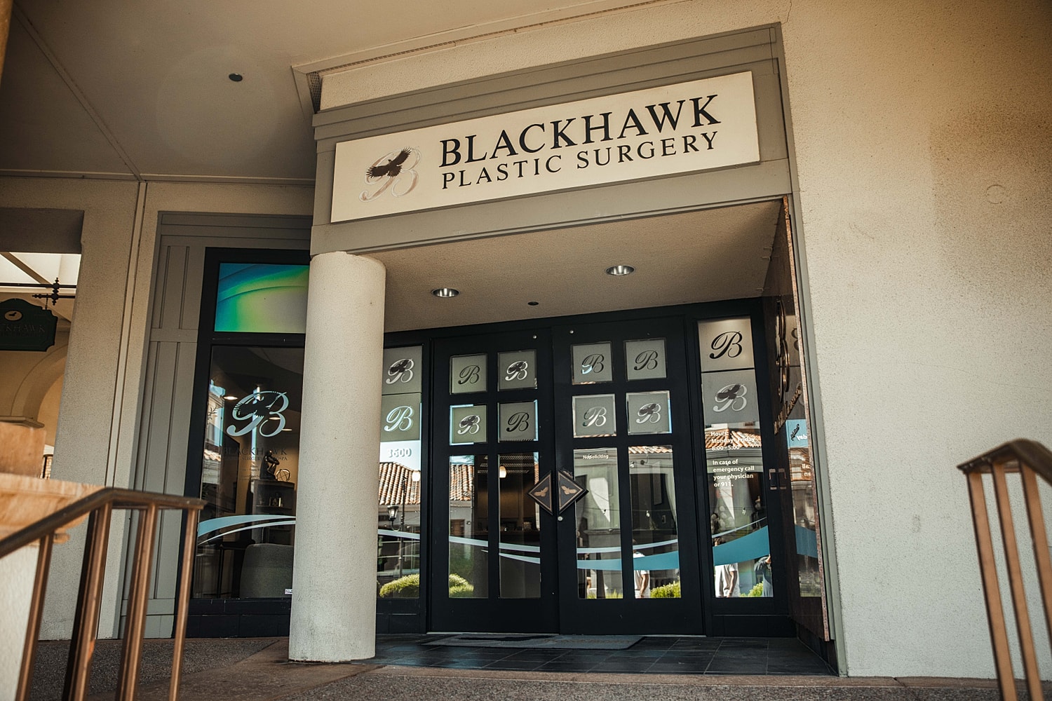Entrance of Blackhawk Plastic Surgery office.