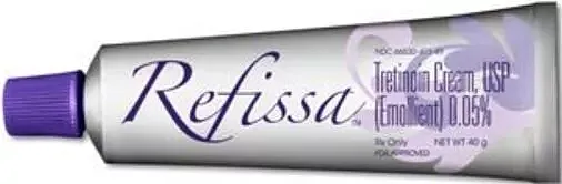 Refissa tretinoin cream tube packaging