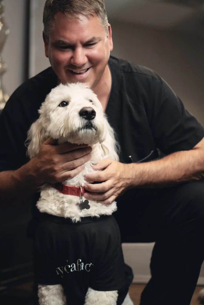 Stephen J. Ronan, MD FACS and his dog Tahoe