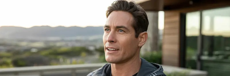 Male in his early 40s with nice blepharoplasty results